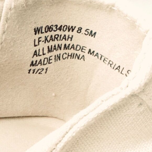 LONDON FOG COLLECTION Women's Shoes Beige Fabric Slip Espadrille Flats SIZE 8.5 - Picture 12 of 13